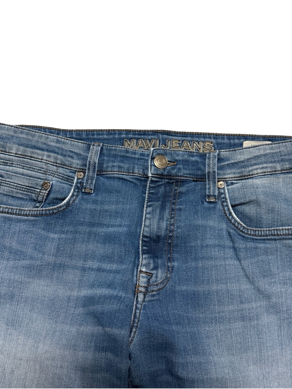 Mens Mavi Jeans Myles Straight Leg Medium Wash Blue Denim Size 33x32 - Picture 3 of 8